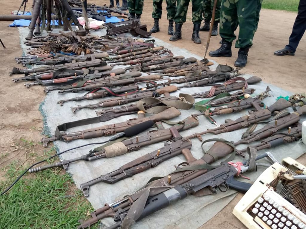 Nord-Kivu : des centaines de combattants de la milice AFEREC se sont rendus aux FARDC à&nbsp;Rutshuru