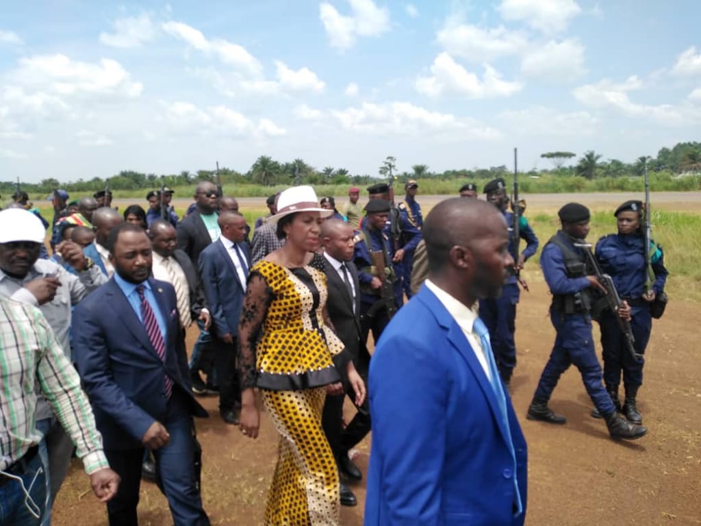 Nord-Kivu : après son atterrissage à Beni,  Jeannine Mabunda se rend à&nbsp;Oïcha