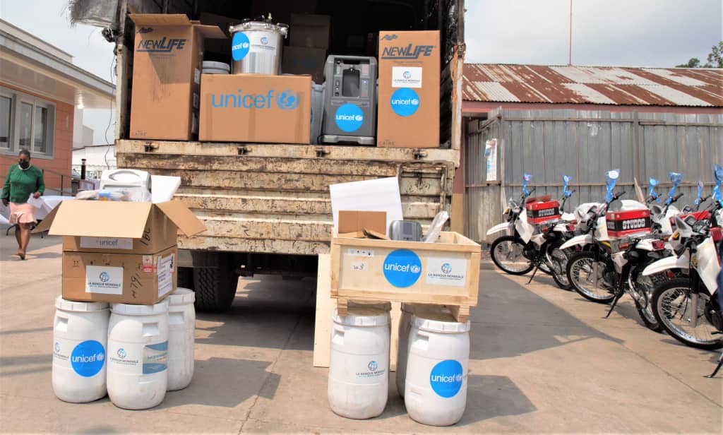 [RDC] Lutte contre Covid-19 : la Banque mondiale et l&rsquo;UNICEF ont remis des engins et matériel de&nbsp;santé