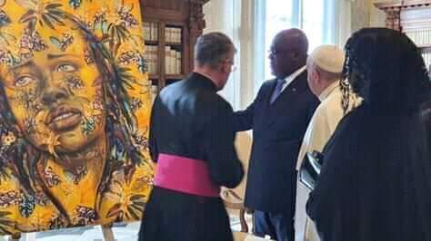 &laquo;&nbsp;Les larmes de Beni&nbsp;&raquo;, ce magnifique tableau qui a immortalisé la visite de FATSHI à&nbsp;Vatican
