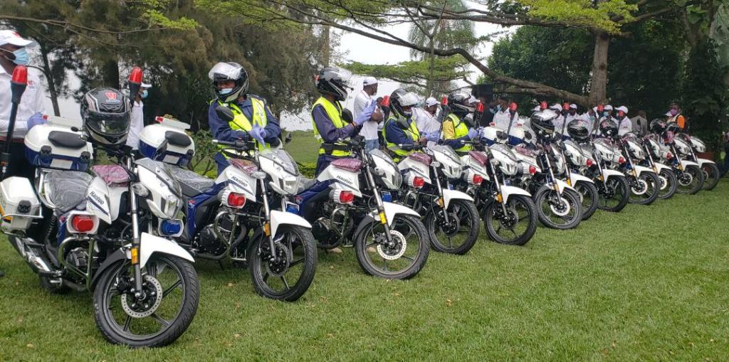 Nord-Kivu : la PNC dotée de 14 motos scooters pimpant&nbsp;neuves