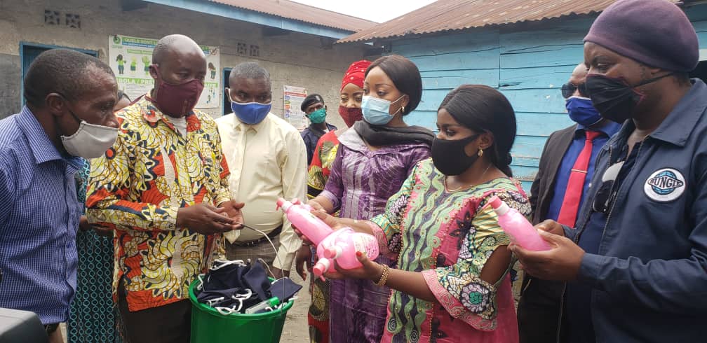 Covid-19 au Nord-Kivu : Marie Lumoo Kahombo a sensibilisé les élèves et écoliers sur les mesures&nbsp;barrières