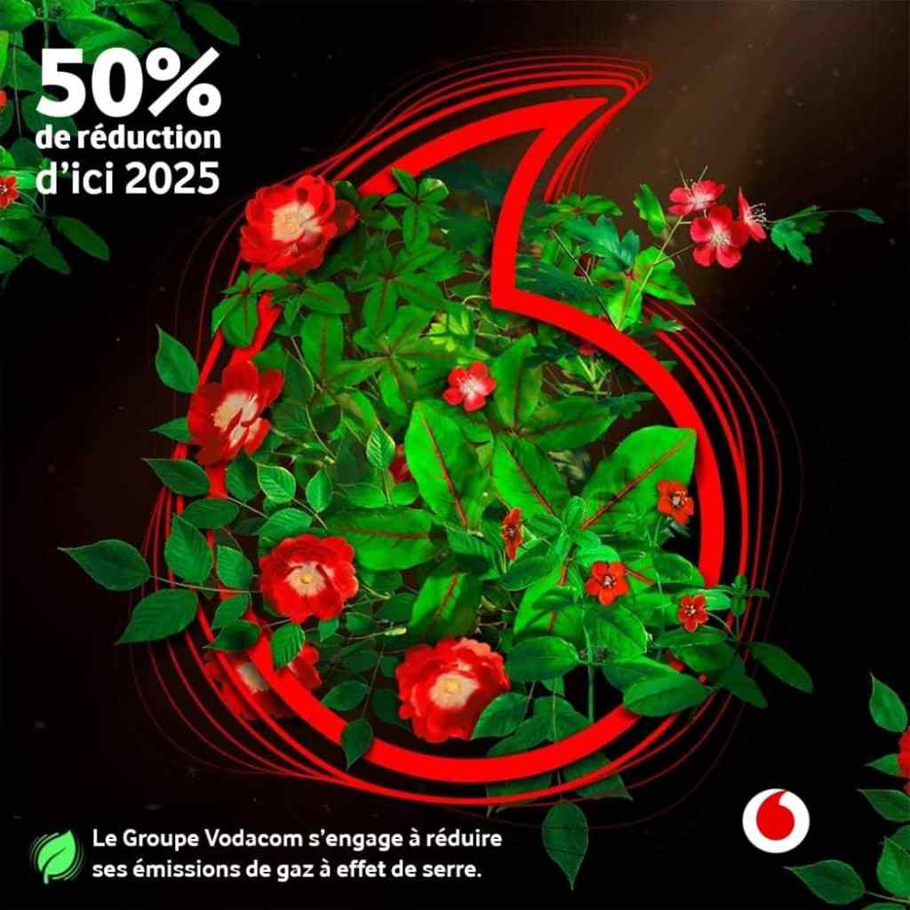 Le Groupe Vodacom s’engage à réduire ses émissions de gaz à effet de serre de 50% d’ici&nbsp;2025