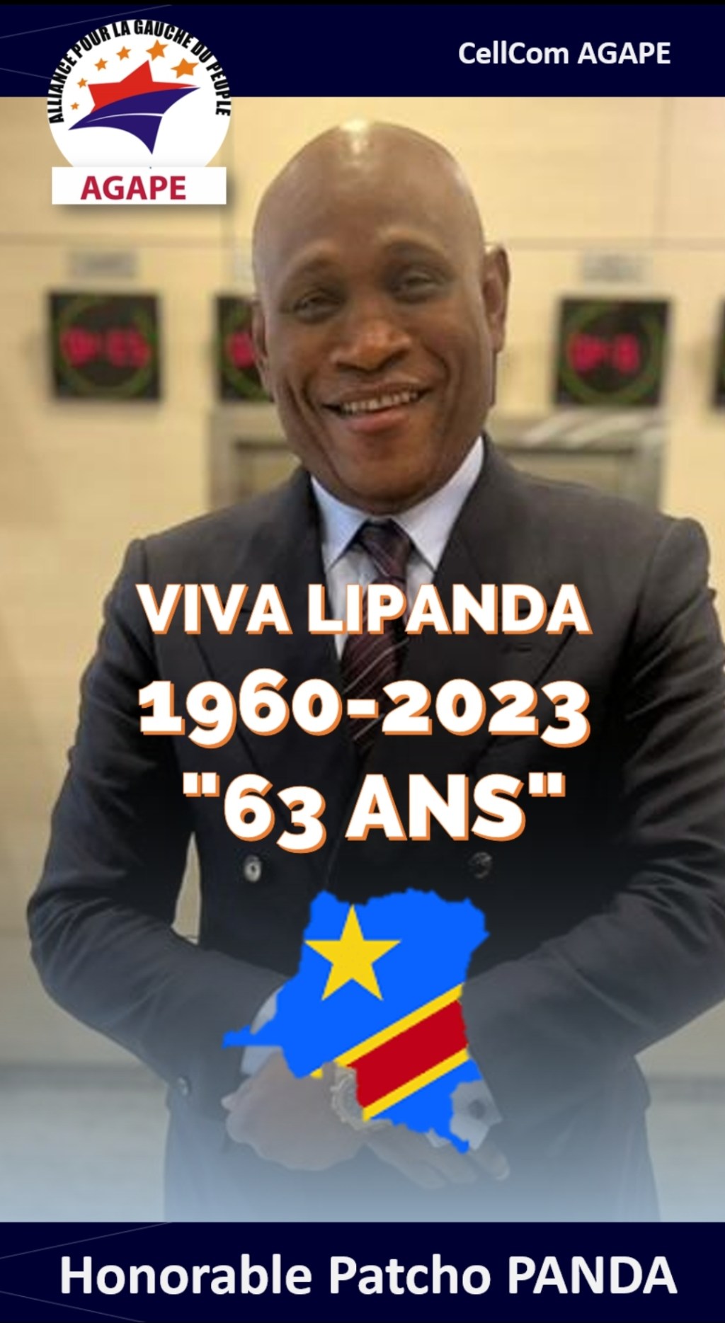 RDC-AGAPE : &laquo;&nbsp;Vive les 63 ans d’indépendance de la RD Congo !&nbsp;&raquo; (Patcho&nbsp;Panda)